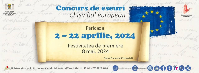 Concurs de eseuri „Chișinăul european”